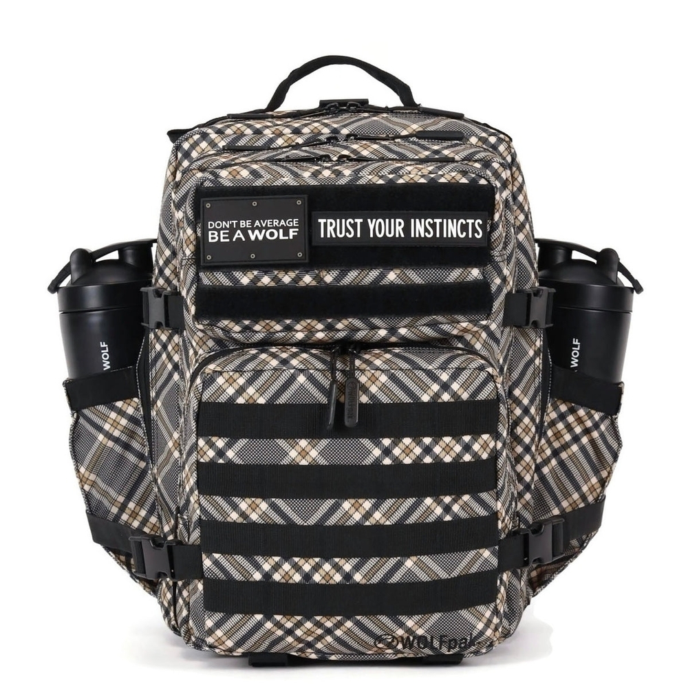 DO NOT BUY- ISO BLACK AND TAN PLAID 35L WOLFPAK BACKPACK.